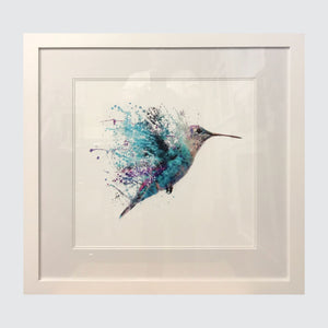 Hummingbird on White - Picture Framer Perth