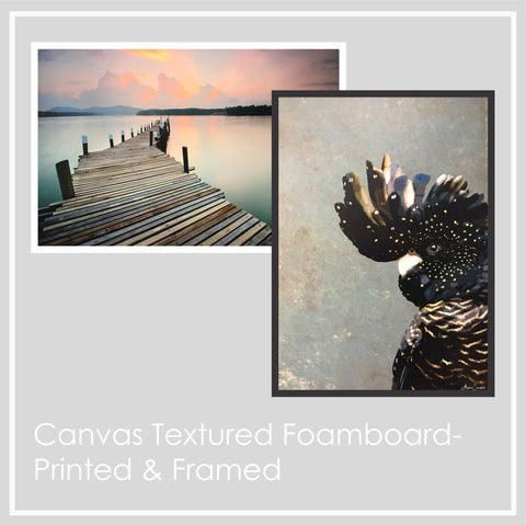 Print & Frame Canvas Textured Foamboard - Picture Framer Perth